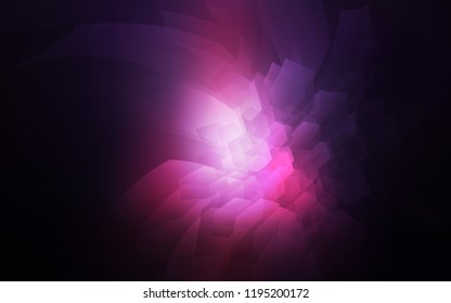Dark Pink, Blue vector cover with set of hexagons. Colorful hexagons on white backdrop. Pattern can be used for landing pages.