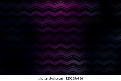 Dark Pink, Blue vector cover with stright stripes. Colorful shining illustration with lines on abstract template. Pattern for your busines websites.