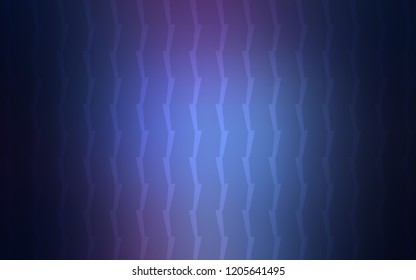 Dark Pink, Blue vector cover with stright stripes. Lines on blurred abstract background with gradient. Smart design for your business advert.