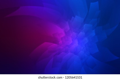 Dark Pink, Blue vector cover with set of hexagons. Abstract illustration with colorful hexagons. Beautiful design for your business advert.