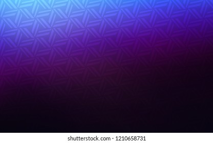 Dark Pink, Blue vector cover with polygonal style. Beautiful illustration with triangles in nature style. Modern template for your landing page.