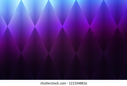 Dark Pink, Blue vector cover in polygonal style. Illustration with set of colorful rectangles. Pattern for commercials.