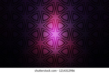 Dark Pink, Blue vector cover with small and big stars. Shining colored illustration with stars. Pattern for websites, landing pages.