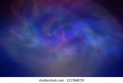 Dark Pink, Blue vector cover with astronomical stars. Modern abstract illustration with Big Dipper stars. Pattern for astronomy websites.