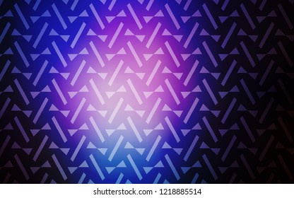 Dark Pink, Blue vector cover with polygonal style. Decorative design in abstract style with triangles. Smart design for your adverts.