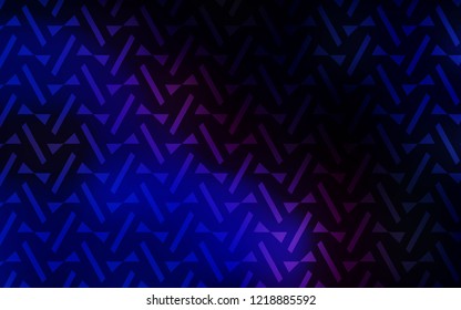 Dark Pink, Blue vector cover with polygonal style. Glitter abstract illustration with triangular shapes. Modern template for landing page.