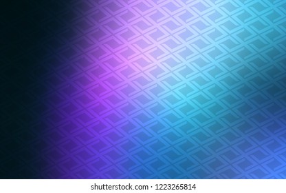 Dark Pink, Blue vector cover in polygonal style. Illustration with set of colorful rectangles. Best design for your ad, poster, banner.
