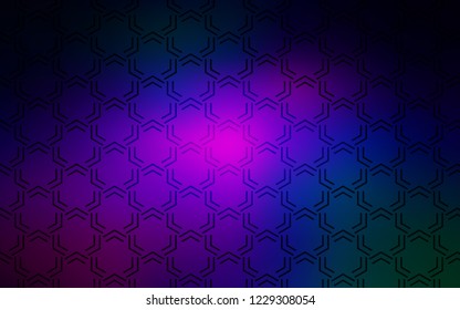 Dark Pink, Blue vector cover with stright stripes. Decorative shining illustration with lines on abstract template. Template for your beautiful backgrounds.