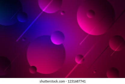 Dark Pink, Blue vector cover with spots. Beautiful colored illustration with blurred circles in nature style. Pattern can be used as texture of wallpapers.