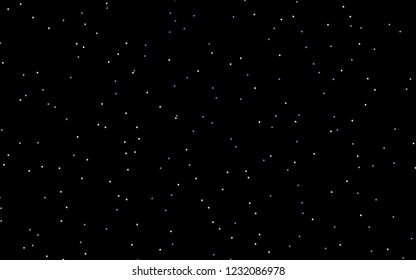 Dark Pink, Blue vector cover with small and big stars. Glitter abstract illustration with colored stars. Smart design for your business advert.