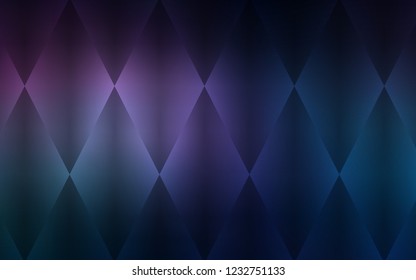 Dark Pink, Blue vector cover in polygonal style. Decorative design in abstract style with rectangles. Modern template for your landing page.