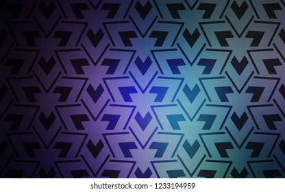 Dark Pink, Blue vector cover with polygonal style. Glitter abstract illustration with triangular shapes. Best design for poster, banner.