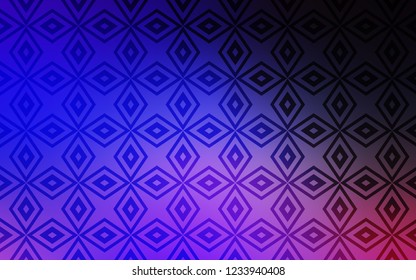 Dark Pink, Blue vector cover in polygonal style. Illustration with set of colorful rectangles. Pattern can be used for websites.