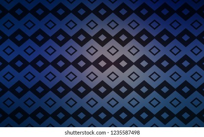 Dark Pink, Blue vector cover in polygonal style. Beautiful illustration with rectangles and squares. Pattern for commercials.