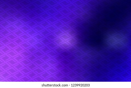 Dark Pink, Blue vector cover in polygonal style. Illustration with set of colorful rectangles. The template can be used as a background.