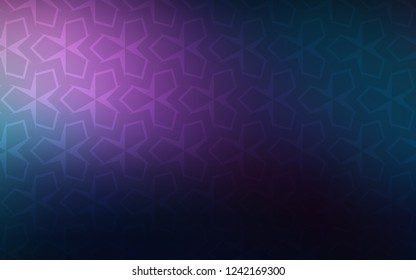 Dark Pink, Blue vector cover in polygonal style. Glitter abstract illustration with rectangular shapes. Pattern can be used for websites.