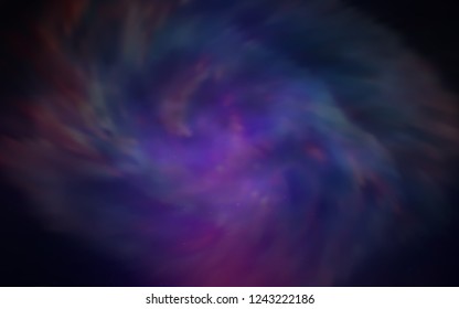 Dark Pink, Blue vector cover with astronomical stars. Space stars on blurred abstract background with gradient. Best design for your ad, poster, banner.