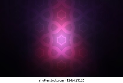 Dark Pink, Blue vector cover with small and big stars. Glitter abstract illustration with colored stars. Pattern for wrapping gifts.