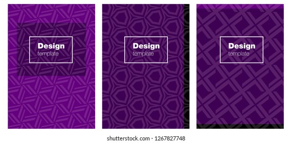 Dark Pink, Blue vector cover for notebooks. Modern abstract design concept with colorful gradient. Completely new template books.