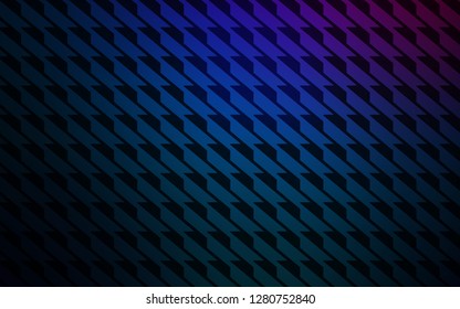 Dark Pink, Blue vector cover with stright stripes. Lines on blurred abstract background with gradient. Pattern for ads, posters, banners.