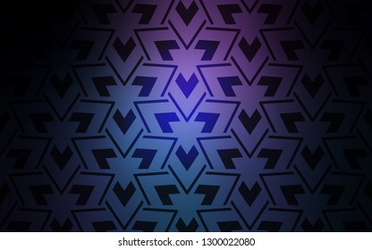 Dark Pink, Blue vector cover with polygonal style. Modern abstract illustration with colorful triangles. Pattern for booklets, leaflets