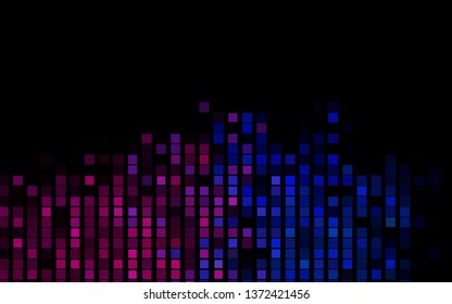 Dark Pink, Blue vector cover in polygonal style. Modern abstract illustration with colorful rectangles. Pattern can be used for websites.