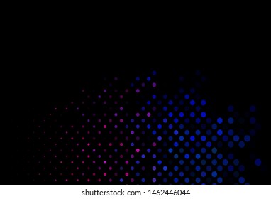 Dark Pink, Blue vector cover with spots. Modern abstract illustration with colorful water drops. Design for business adverts.
