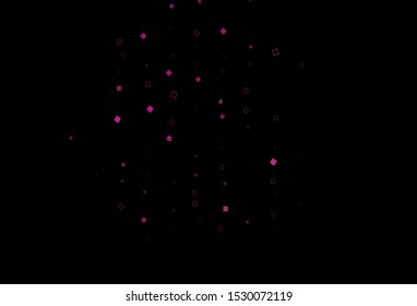 Dark Pink, Blue vector cover with polygonal style. Beautiful illustration with rectangles and squares. Pattern for busines booklets, leaflets.