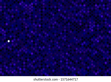 Dark Pink, Blue vector cover with spots. Illustration with set of shining colorful abstract circles. Design for posters, banners.