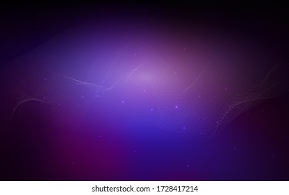 Dark Pink, Blue vector cover with spots. Blurred decorative design in abstract style with bubbles. Completely new template for your brand book.