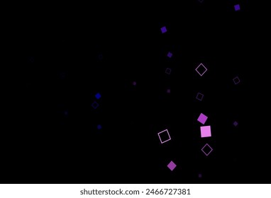 Dark Pink, Blue vector cover with polygonal style. Illustration with set of colorful rectangles. Smart design for your business advert.