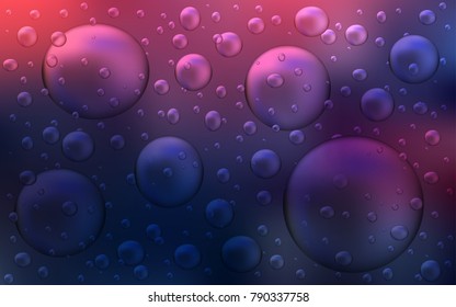 Dark Pink, Blue vector cover with spots. Abstract illustration with colored bubbles in nature style. The pattern can be used for beautiful websites.