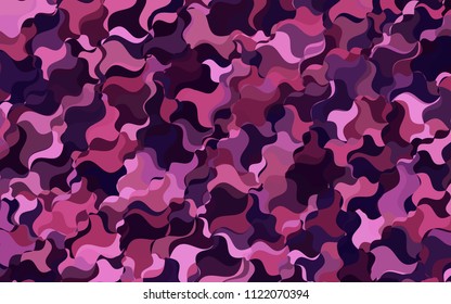 Dark Pink, Blue vector crooked abstract background. Creative illustration in halftone arched style with gradient. A completely new design for your business.
