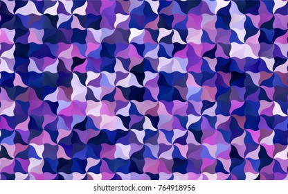Dark Pink, Blue vector crooked abstract template. Colorful abstract illustration with gradient crooked lines. A completely new template for your business design.