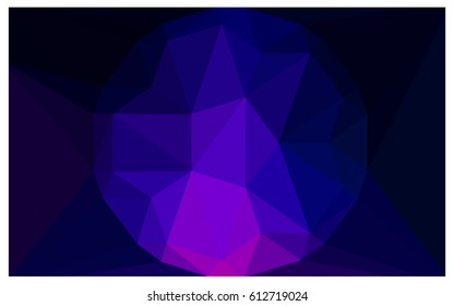 Dark Pink, Blue vector diamond Pattern. Geometric Gemstone sample. Repeating template with a gem in center. Jewelry gems texture for your design. Pattern can be used for background.