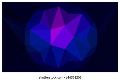 Dark Pink, Blue vector diamond Pattern. Geometric Gemstone sample. Repeating template with a gem in center. Jewelry gems texture for your design. Pattern can be used for background.