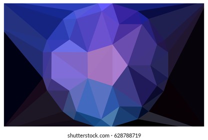Dark Pink, Blue vector diamond Pattern. Geometric Gemstone sample. Repeating template with a gem in center. Jewelry gems texture for your design. Pattern can be used for background.