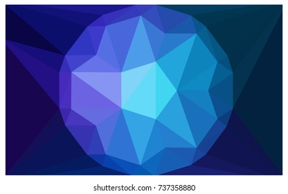 Dark Pink, Blue vector diamond Pattern. Geometric Gemstone sample. Repeating template with a gem in center. Jewelry gems texture for your design. Pattern can be used for background.