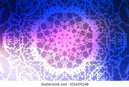Dark Pink, Blue vector doodle bright layout. Glitter abstract illustration with doodles and lines drawn by child. A completely new design for your business.