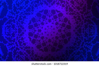 Dark Pink, Blue vector doodle bright background. Blurred decorative design in Indian style with lines drown by child. The doodle design can be used for your web site.