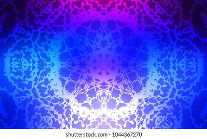 Dark Pink, Blue vector doodle bright pattern. An elegant bright illustration with lines drawn by child in Natural style. The elegant pattern can be used as a part of a brand book.
