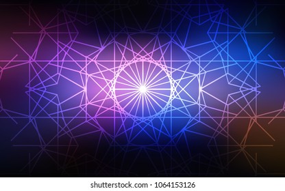 Dark Pink, Blue vector doodle bright pattern. Doodles created by child on blurred abstract background with gradient. The pattern can be used for wallpapers and coloring books.