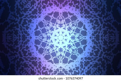 Dark Pink, Blue vector doodle bright background. Shining colored illustration with childish doodles in Arabic style. A completely new template for your business design.