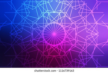 Dark Pink, Blue vector doodle blurred pattern. An elegant bright illustration with lines drawn by child in Natural style. A new texture for your design.