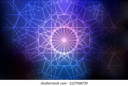 Dark Pink, Blue vector doodle bright template. Colorful abstract illustration with lines drawn by child in Asian style. The doodle design can be used for your web site.