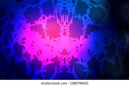 Dark Pink, Blue vector doodle blurred texture. An elegant bright illustration with lines drawn by child in Natural style. The completely new template can be used for your brand book.