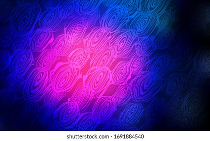 Dark Pink, Blue vector doodle blurred template. Decorative shining illustration with doodles on abstract template. The pattern can be used for heads of websites and designs.