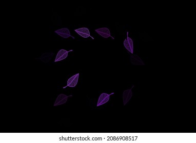 Dark Pink, Blue vector doodle texture. Sketchy doodles with colorful gradient leaves. Brand new style for your business design.