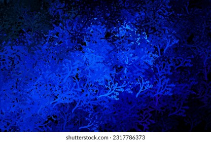 Dark Pink, Blue vector doodle template with trees, branches. Modern geometrical abstract illustration with trees. Template for backgrounds of cell phones.