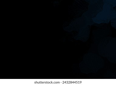 Dark Pink, Blue vector doodle backdrop with leaves. Creative illustration in blurred style with leaves. New template for your design.